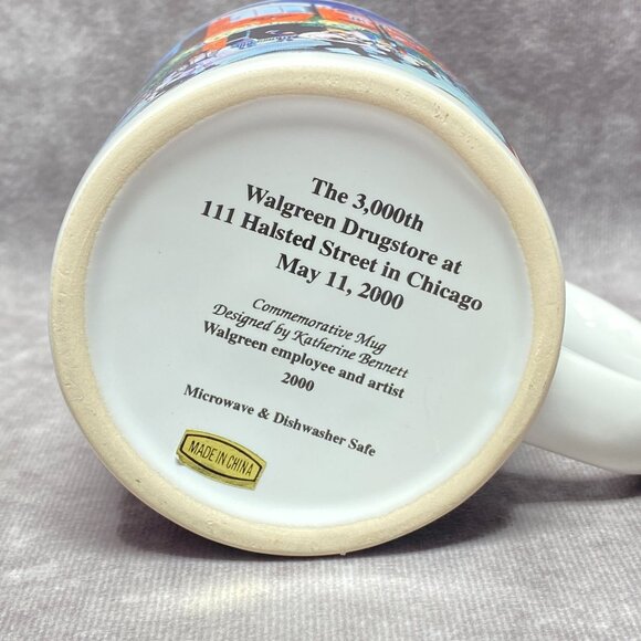 Walgreen Drugstore 3,0000th Commemorative Coffee Mug Chicago 2000 12oz - Picture 11 of 13